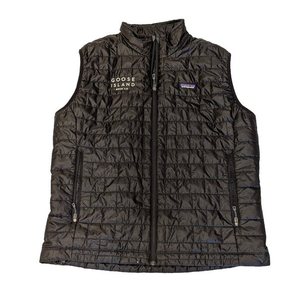 Patagonia Other - Patagonia Mens Nano Puff Black Zip Vest Goose Island Beer Co Size XL 84242